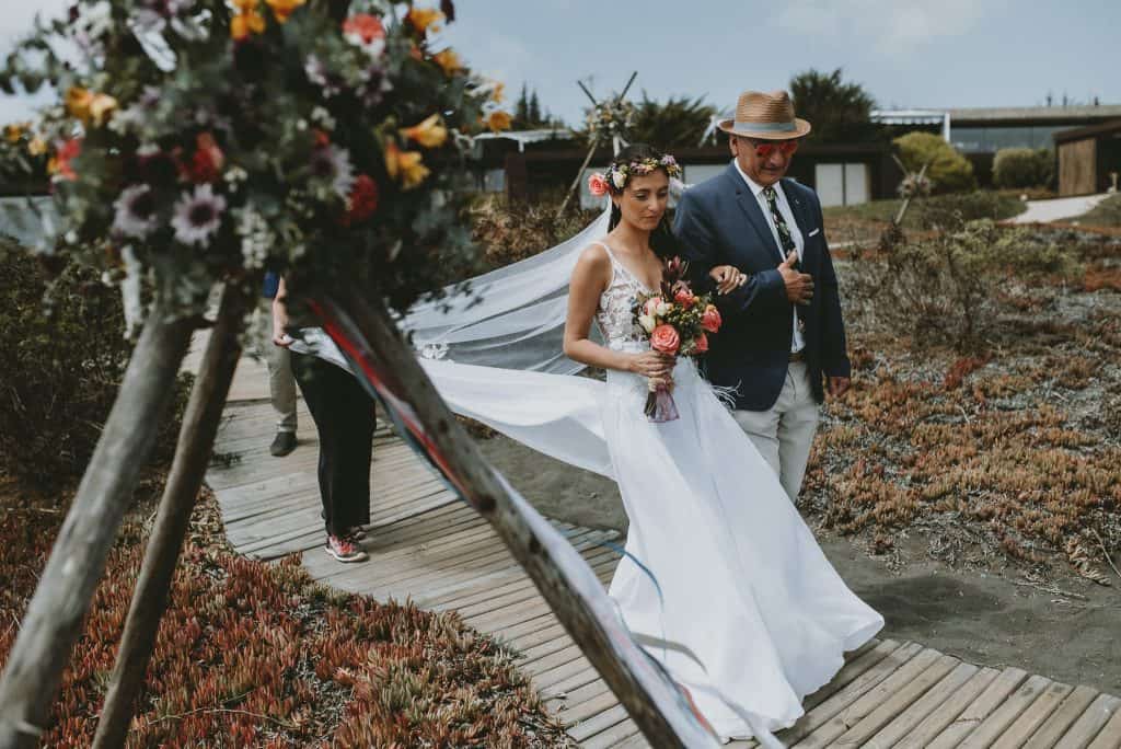 Fotografia de matrimonio. Playa Lobos, Pichilemu. Imágenes del matrimonio de Javi y Felipe. Matrimonio playero. Galerías Personalizadas para clientes