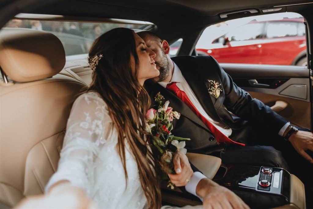 Vista Santiago Chile. Matrimonio de Barbara y Benjamin en la metro vista de la ciudad de Santiago