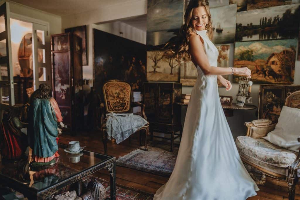 Vista Santiago Chile. Matrimonio de Barbara y Benjamin en la metro vista de la ciudad de Santiago