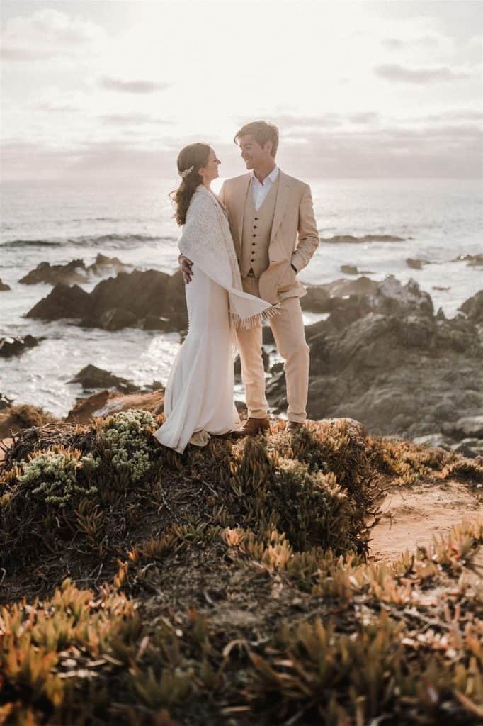 Elopement en Chile. Matri playero de Vale y Sebastian en Huaquen.