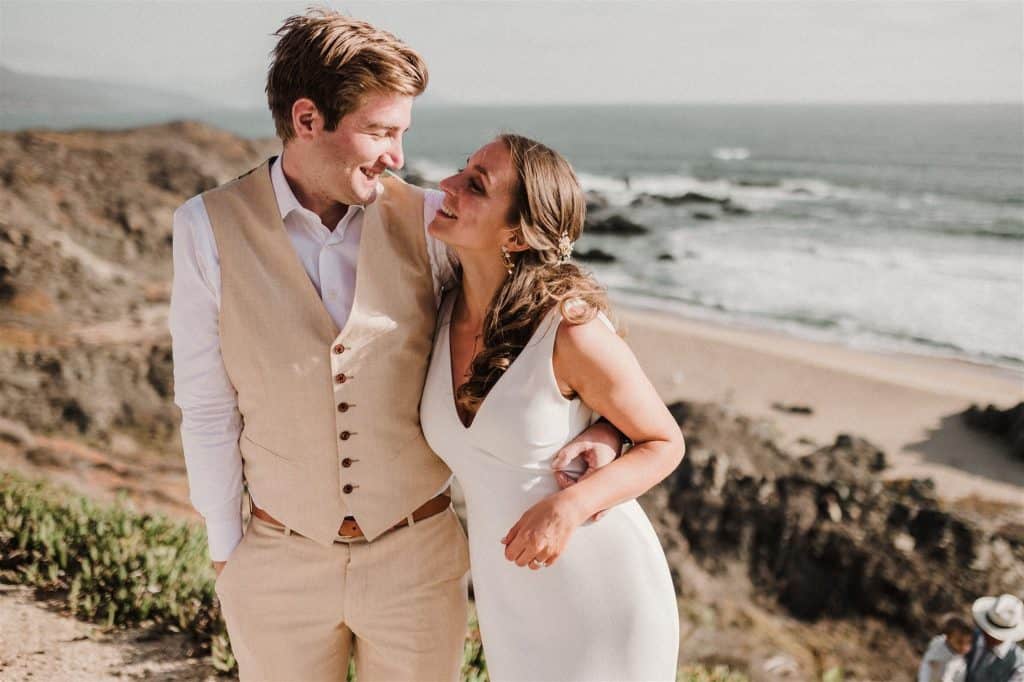 Elopement en Chile. Matri playero de Vale y Sebastian en Huaquen.